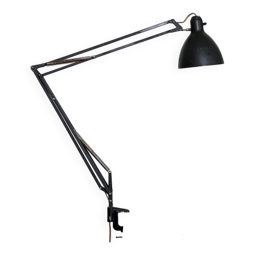 Lampe Daposarchitecte Noir Mat Luxo 1001 Par Jac Jacobsen Pour Luxo Norvge Annes 1950 Noir