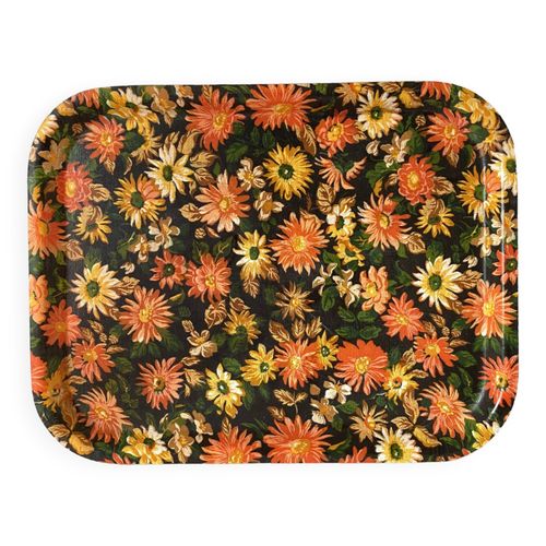 Plateau Fleuri Annes 70 Multicolore