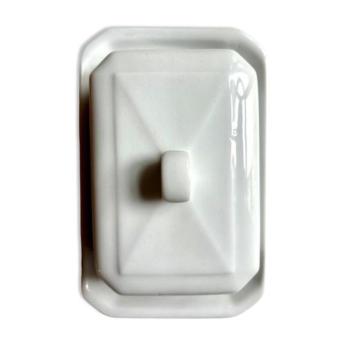 Beurrier Pillivuyt En Porcelaine Blanche Blanc