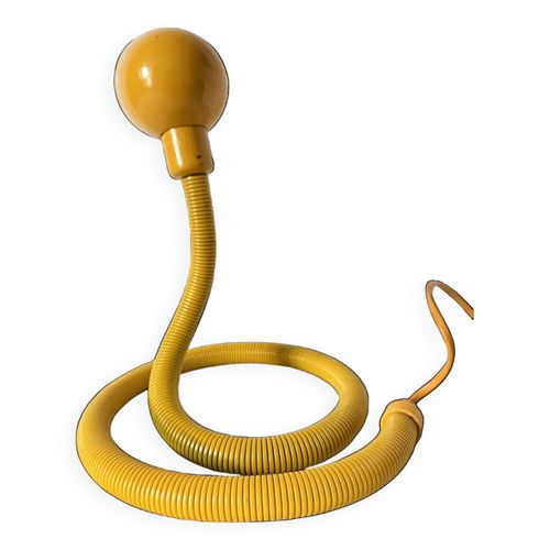 Lampe Serpent Vintage  Style Hebi Annes 80 Jaune