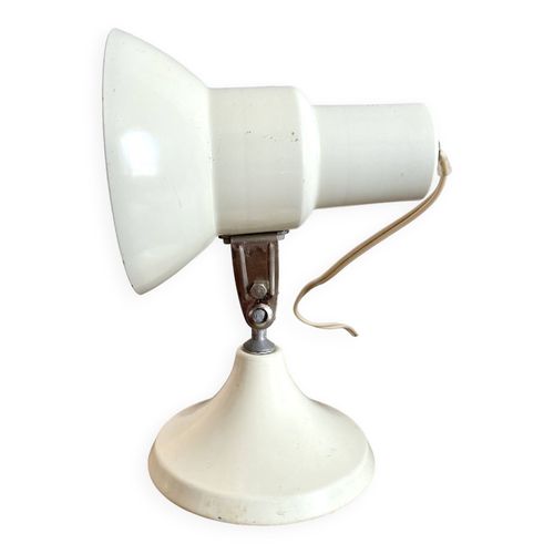 Lampe Spot  Vintage  Poser  Pied Tulipe  1970 Blanc
