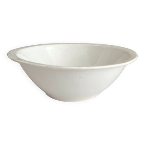Saladier Blanc Terre De Fer Creil Et Montereau Lebeuf Milliet Blanc