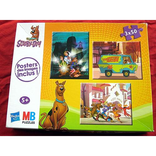 Scooby-Doo ! Puzzle 3x50 Pièces. 5 Ans Et +. Mb Puzzles. Hasbro. 2012.