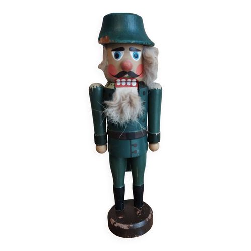 Ancien Jouet En Bois Casse Noisette Dbut 20me Sicle Vert