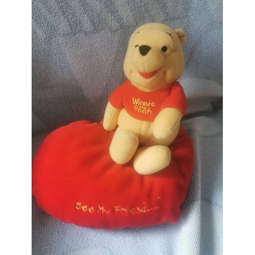 Doudou Peluche Winnie The Pooh Coeur Bee My Friend...? Disney Nicotoy
