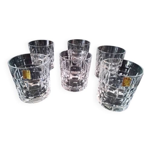 6 Verres Whisky Cristal De Bayel Transparent
