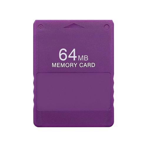 Carte Mémoire De 64 Mo Pour Console De Jeu Ps2 Accessoires - Violet