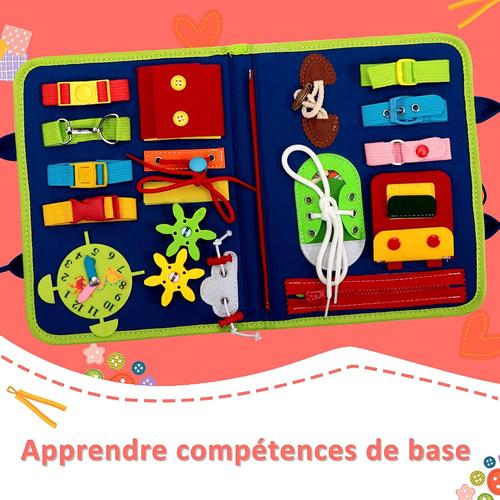 Jeux Montessori âge 1 an Enfants,Planche Montessori Fermeture Tableau  d'Activités, pour Enfant 2 3 4 Ans Apprendre Compétences - Cdiscount  Beaux-Arts et Loisirs créatifs