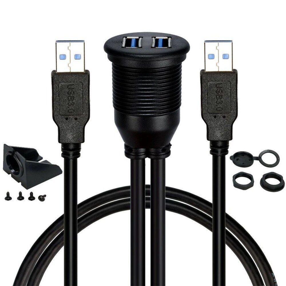 Cables USB GENERIQUE CABLING® Câble double USB 2.0 A mâle vers USB