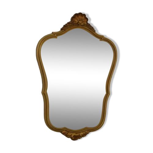 Miroir baroque H57cm dore