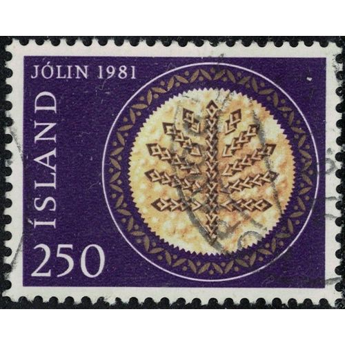 Islande 1981 Oblitéré Used Christmas Bread Pain De Noël Y&t Is 528 Su