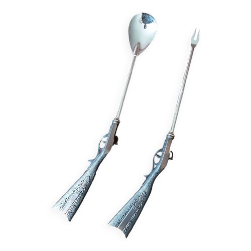Ensemble Couverts Cocktail Ancien Gris
