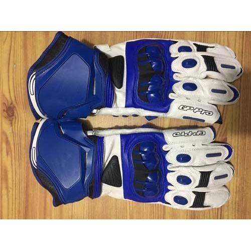 Couleur Bleu Taille M Gants De Moto En Cuir Alpine, Moto De Course Gp M1, En Cuir De Vache Pro