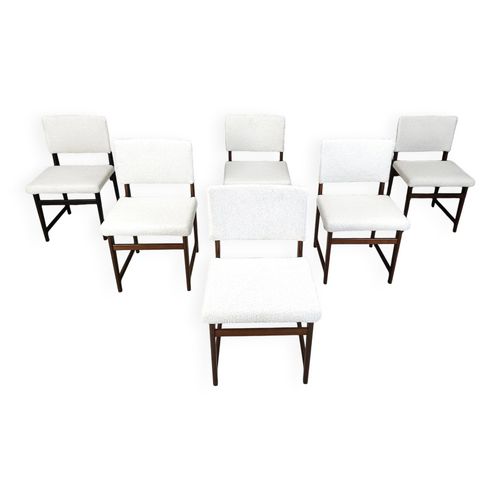 Chaises De Salle  Manger Scandinaves En Teck Du Milieu Du Sicle Annes 1960 Marron