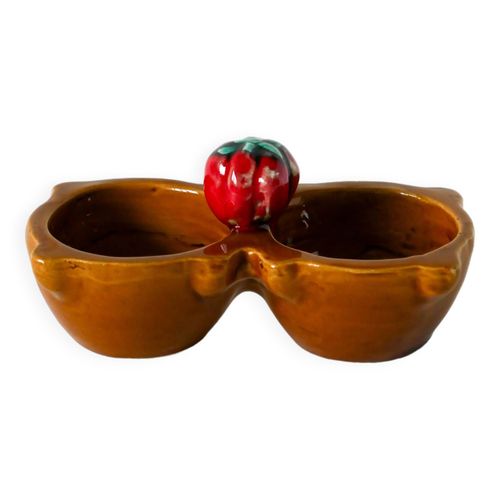 Sel Amp Poivre En Barbotine Modle Tomates Sign 1970 Marron