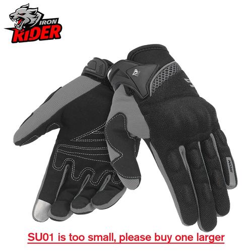 Couleur Su-01 Gris Taille M Gants De Moto En Cuir Pour Motocross, Équipement De Protection Respirant, Pour Motocross, Course D'enduro