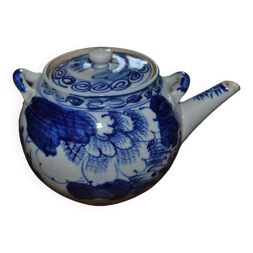 Thire Ancienne Porcelaine Chinoise Blanc Et Bleu Blanc