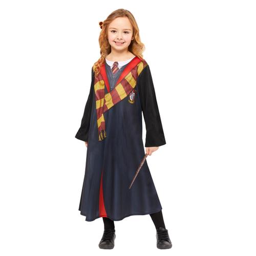 Déguisement Costume Enfant Ensemble Hermione Deluxe - Robe Baguette Et Noeud - Taille 6-8 Ans