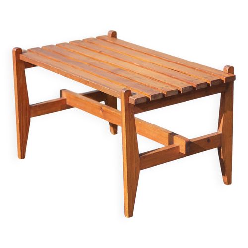 Petit Banc Ou Table  Lattes Bois Vintage Style Scandinave Banc Bois Table Basse Bois Bois