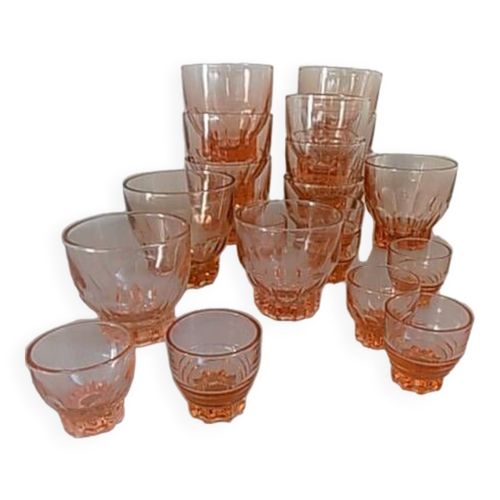 Lot De Verres Roses Rose