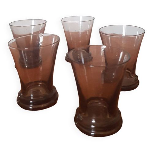 Lot De 5 Petits Verres Noirs Noir
