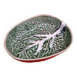 Coupelle   Ravier  Cramique Forme Feuille De Choux Vert