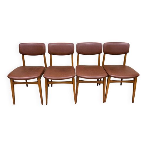 Suite 4 Chaises Scandinave Multicolore