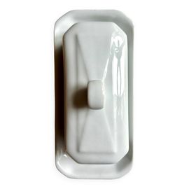 Beurrier Pillivuyt En Porcelaine Blanche Blanc