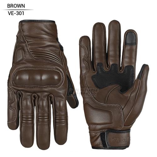 Couleur Ve-301 Bw Taille Xl Gants De Moto En Cuir Pour Hommes,Vintage, En Fiber De Carbone, Pour Motocyclette, Pour Motocross, Pour Course