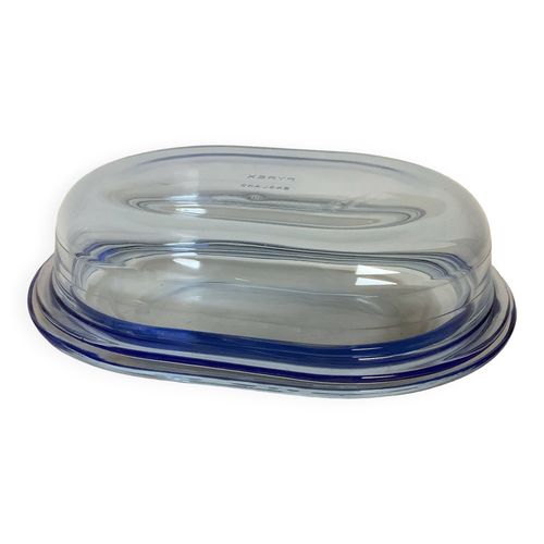 Beurrier Avec Couvercle Pyrex England Bleu