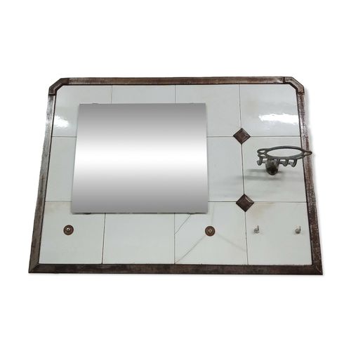 miroir industriel blanc