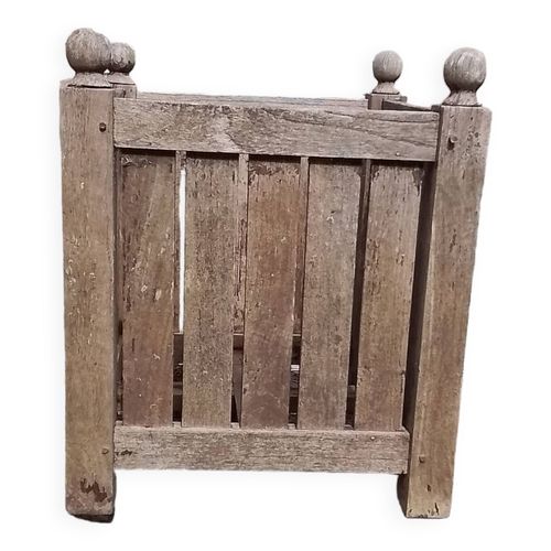 Jardinire Carre En Bois Ancienne Avec Pommeau Bois