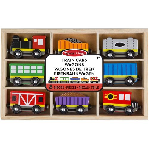 Wagons De Train En Bois 8 Pieces