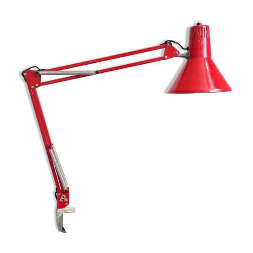 Lampe Twist Rouge 1980 Rouge