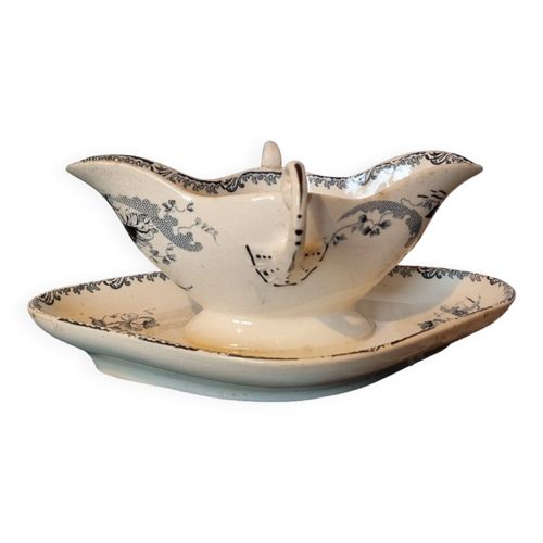 Ancienne Saucire Cramique Faence Hbampcie Choisy Le Roi Pornic Modle 19me Sicle Multicolore