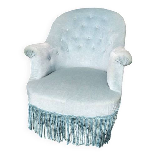 Fauteuil Crapaud Bleu
