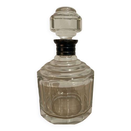 Superbe Carafe  Whisky Ancienne  Facette Transparent