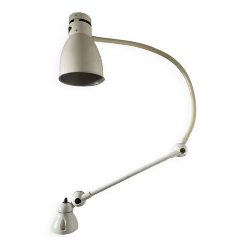 Lampe Jielde 2 Bras Avec 1 Bras Souple  Diffuseur Blanc