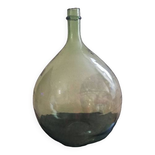Damejeanne en verre souffle verte 25l vert