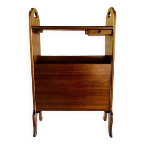 Table Daposappoint Vintage Avec Porterevues 1960s Bois