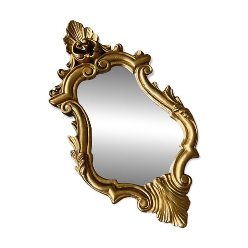 Miroir dor style baroque h52 cm dore