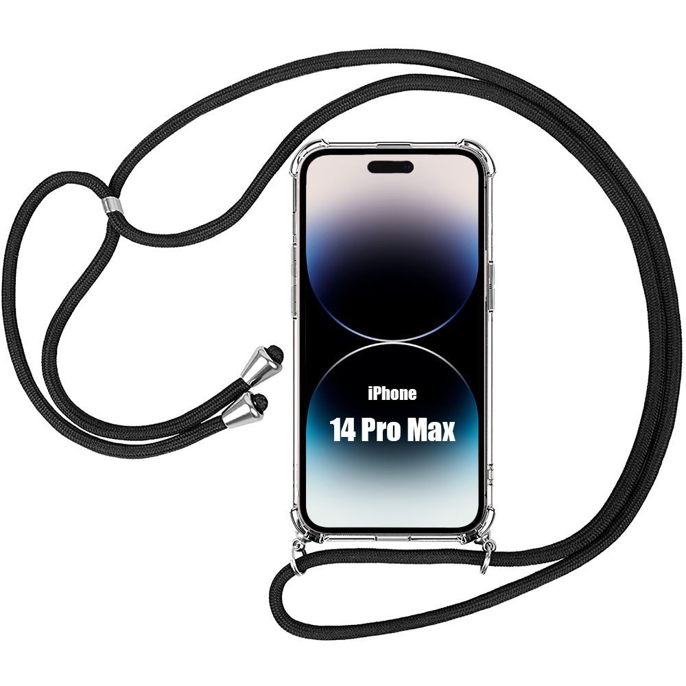 Coque IPhone 13 Avec Cordon Et Protection écran Intégrée - Antichoc, Transparente, 360°