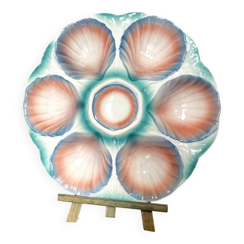 Assiettes  Huitres En Majolique Digoin Amp Sarreguemines Multicolore