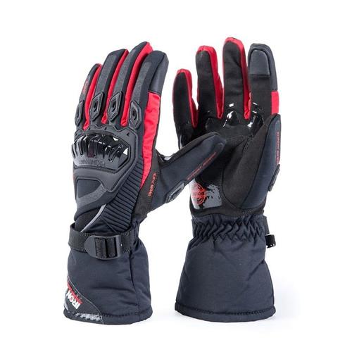 Couleur Rouge Taille M Gant Moto Chauffant Homologue Ce, Gants Moto Hiver Chauffer Écran Tactile De Protection, Gants De Motocross Imperméables Et Coupe-Vent