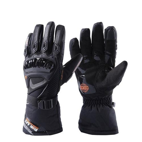 Couleur Noir Taille M Gant Moto Chauffant Homologue Ce, Gants Moto Hiver Chauffer Écran Tactile De Protection, Gants De Motocross Imperméables Et Coupe-Vent