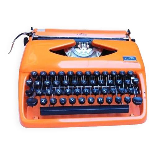 Machine Crire Adler Tippa Orange Vif Vintage Orange