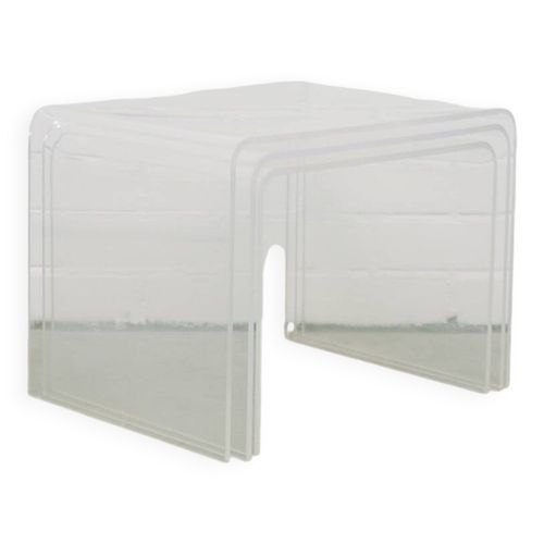 Set Vintage En Plexiglas X3 Transparent