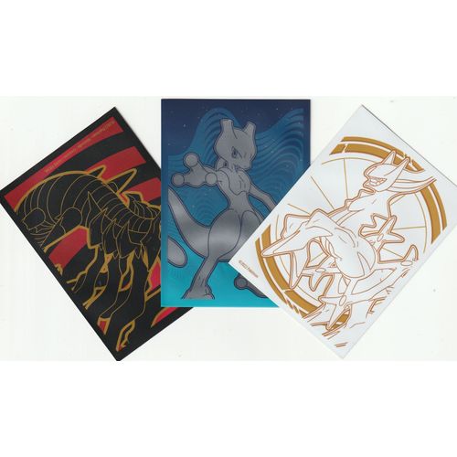 3 Proteges Cartes - Sleeves - Arceus/Giratina/Mewtwo - Game Freak -