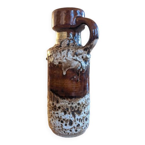 Vase west germany 760525 par carstens tnnieshof  vintage fat lava marron