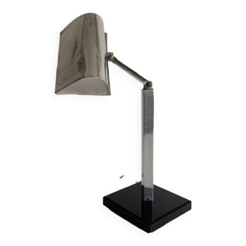 Lampe Art Deco En Mtal Chrom 1930 Argent